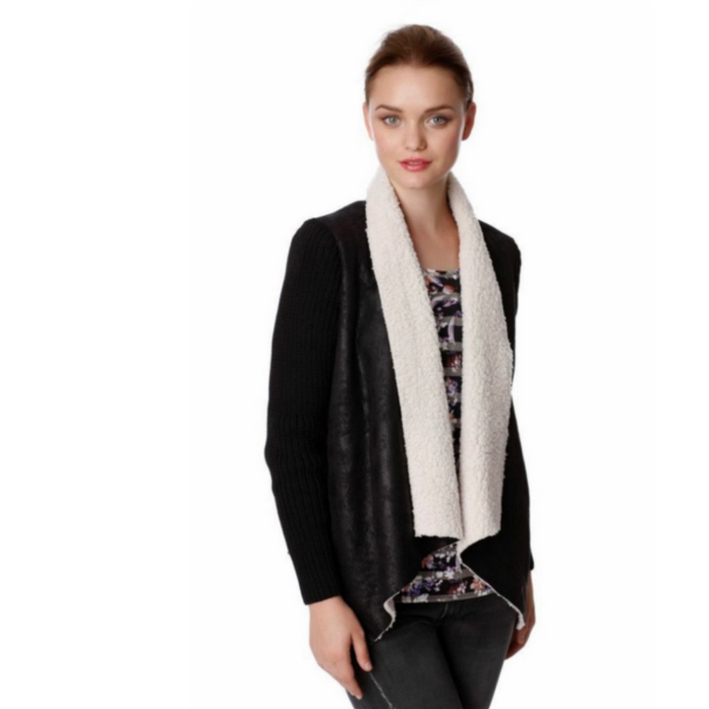 Shearling Faux Suede Jacket